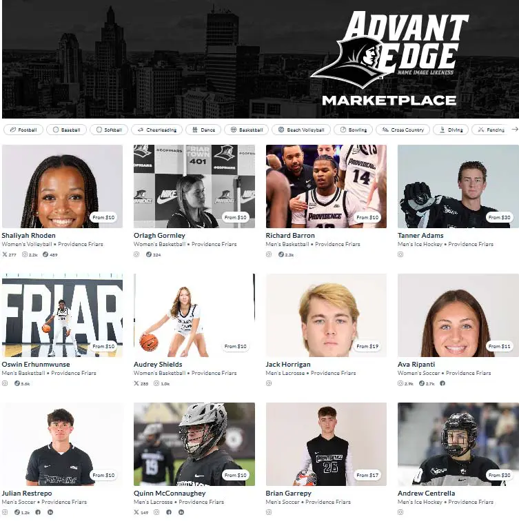 Screenshot of Opendorse Tutorial