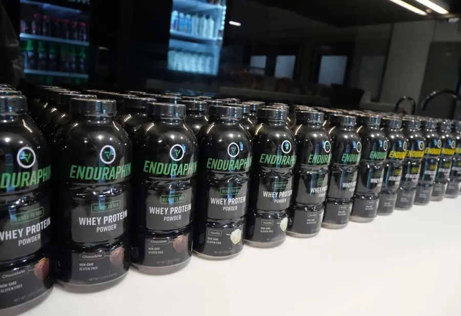 bottles of protein shakes